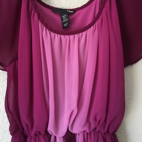 H&M Purple Ombré Colored Flowing Dress - Picture 3 of 4